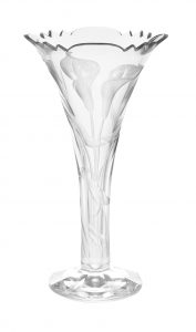 French Baccarat Cut Crystal Trumpet Vase for proportions 1000 X 1697