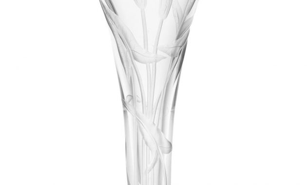 French Baccarat Cut Crystal Trumpet Vase for proportions 1000 X 1697