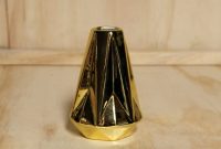 Geometric Bud Vase Gold in proportions 768 X 1024