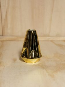 Geometric Bud Vase Gold in proportions 768 X 1024