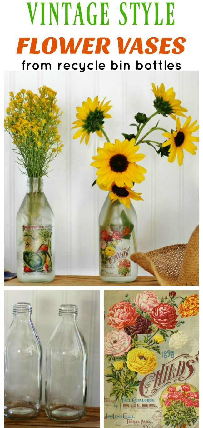 Get Well Soon Or Mothers Day Diy Flower Vase Bottles Diy within measurements 650 X 1370