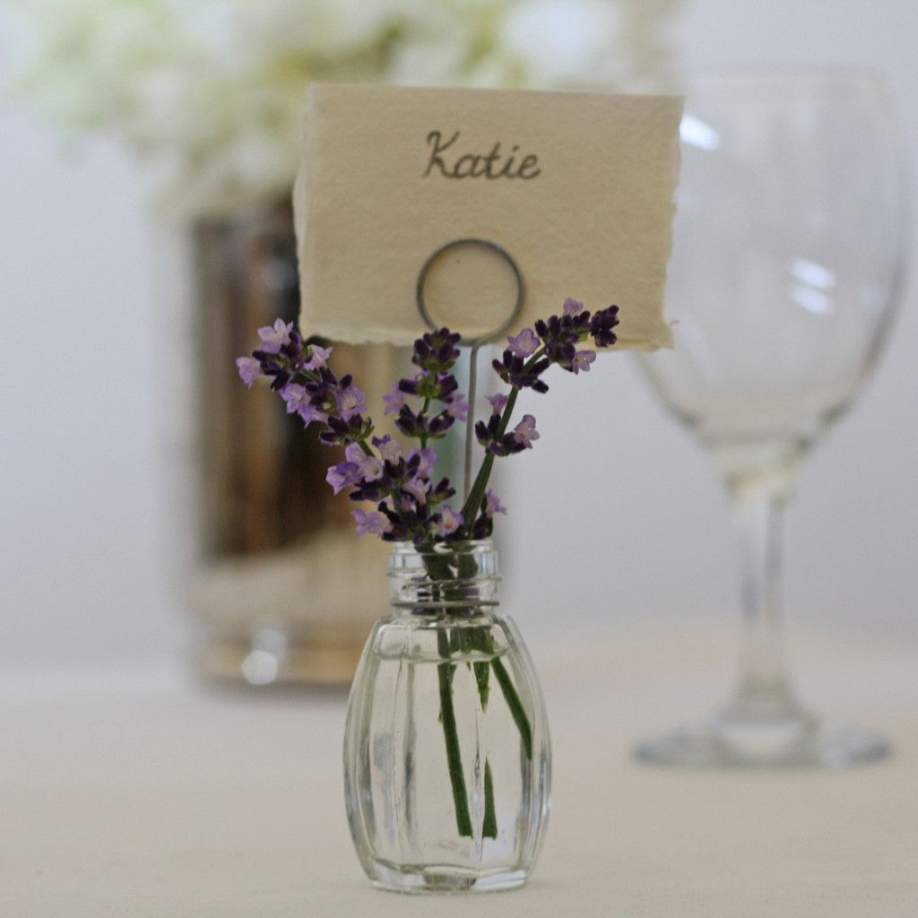 Glass Bud Vase Name Card Holders Set Of 4 Wedding Place intended for size 1024 X 1024