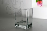 Glass Rectangle Vase 55x3x4 in measurements 1000 X 1000