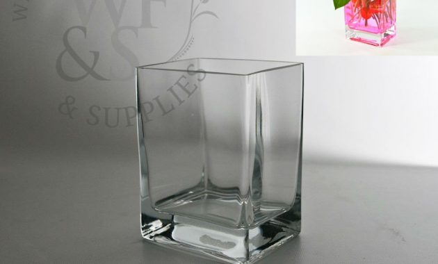 Glass Rectangle Vase 55x3x4 throughout measurements 1000 X 1000