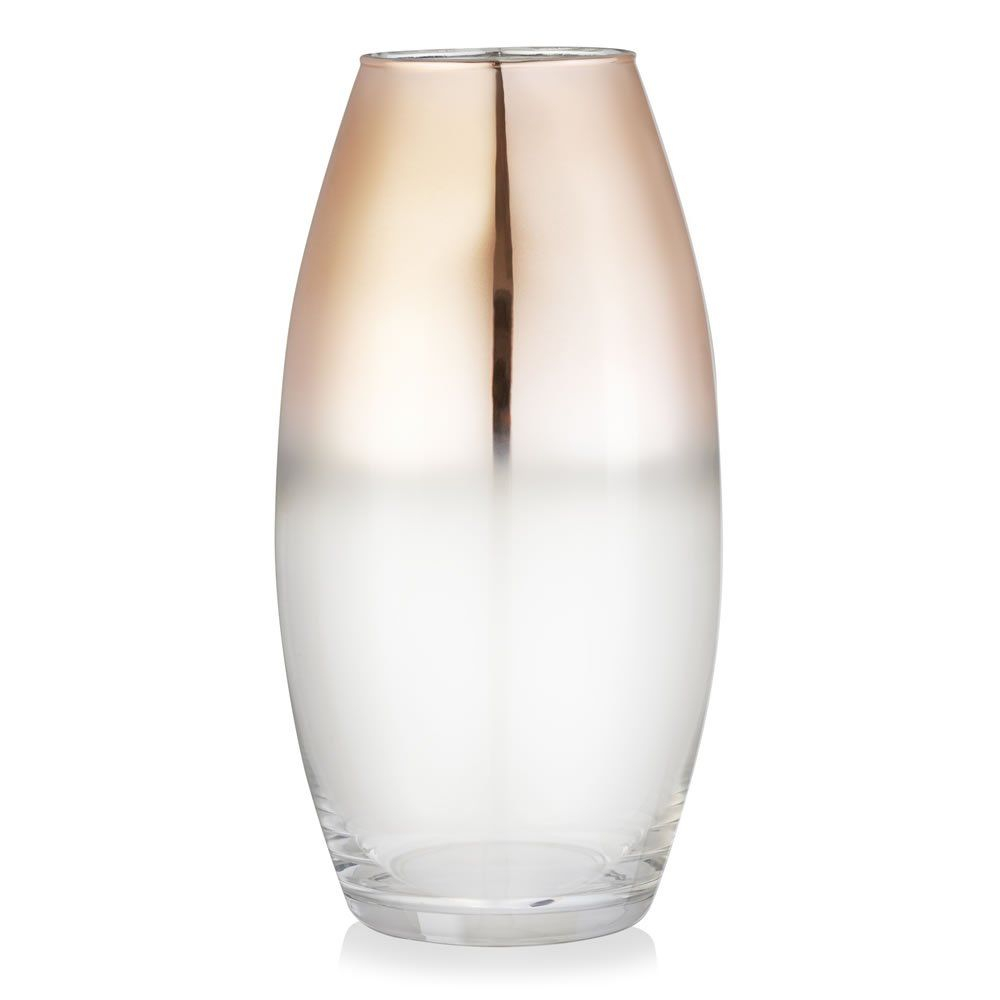 Glass Rose Gold Ombre Vase Rose Gold Accessories Rose with sizing 1000 X 1000