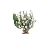 Glitter Berry Twigs In Clear Vase Artificial Flowers with sizing 1200 X 1560