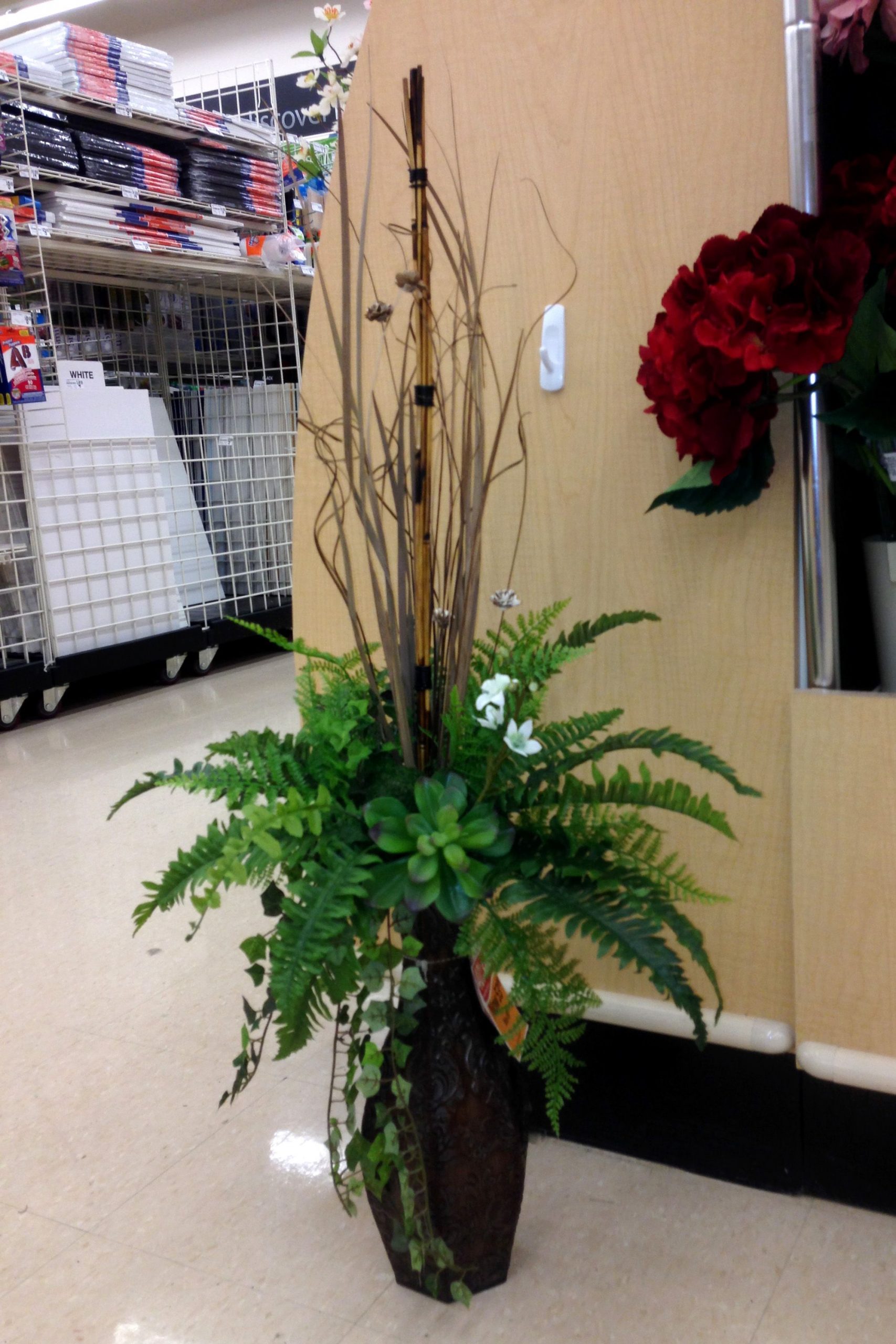 Greens In A Tall Vase Wall Flower Vases Tall Floral intended for size 2000 X 3000