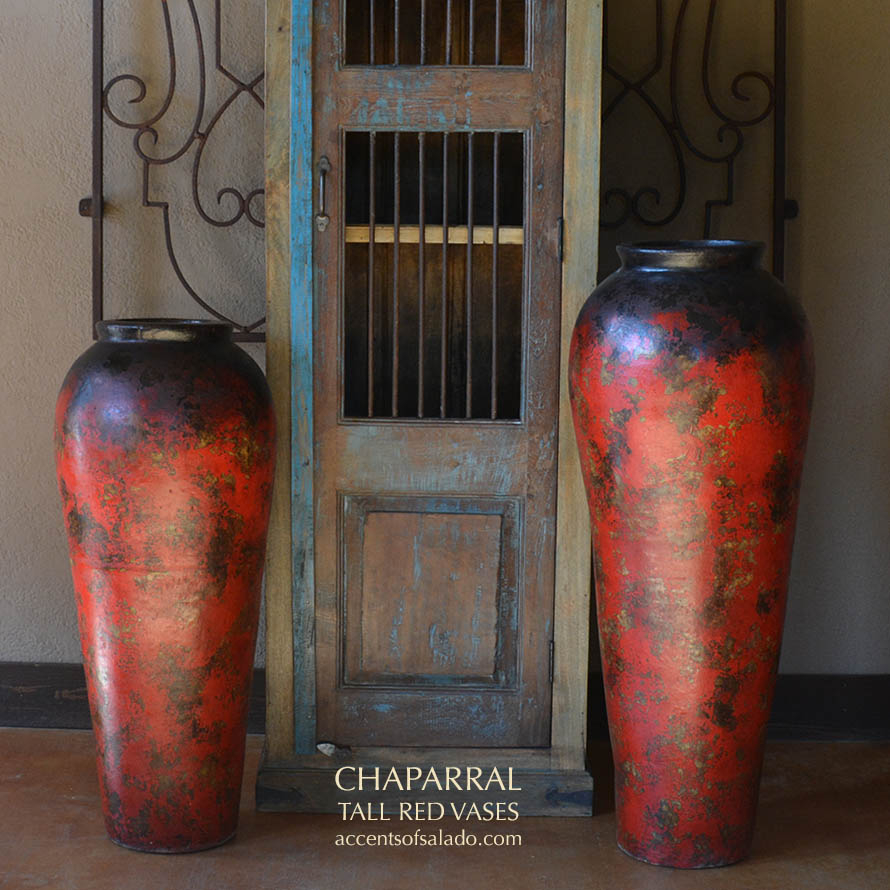 Hacienda Tall Red Floor Vases pertaining to sizing 890 X 890