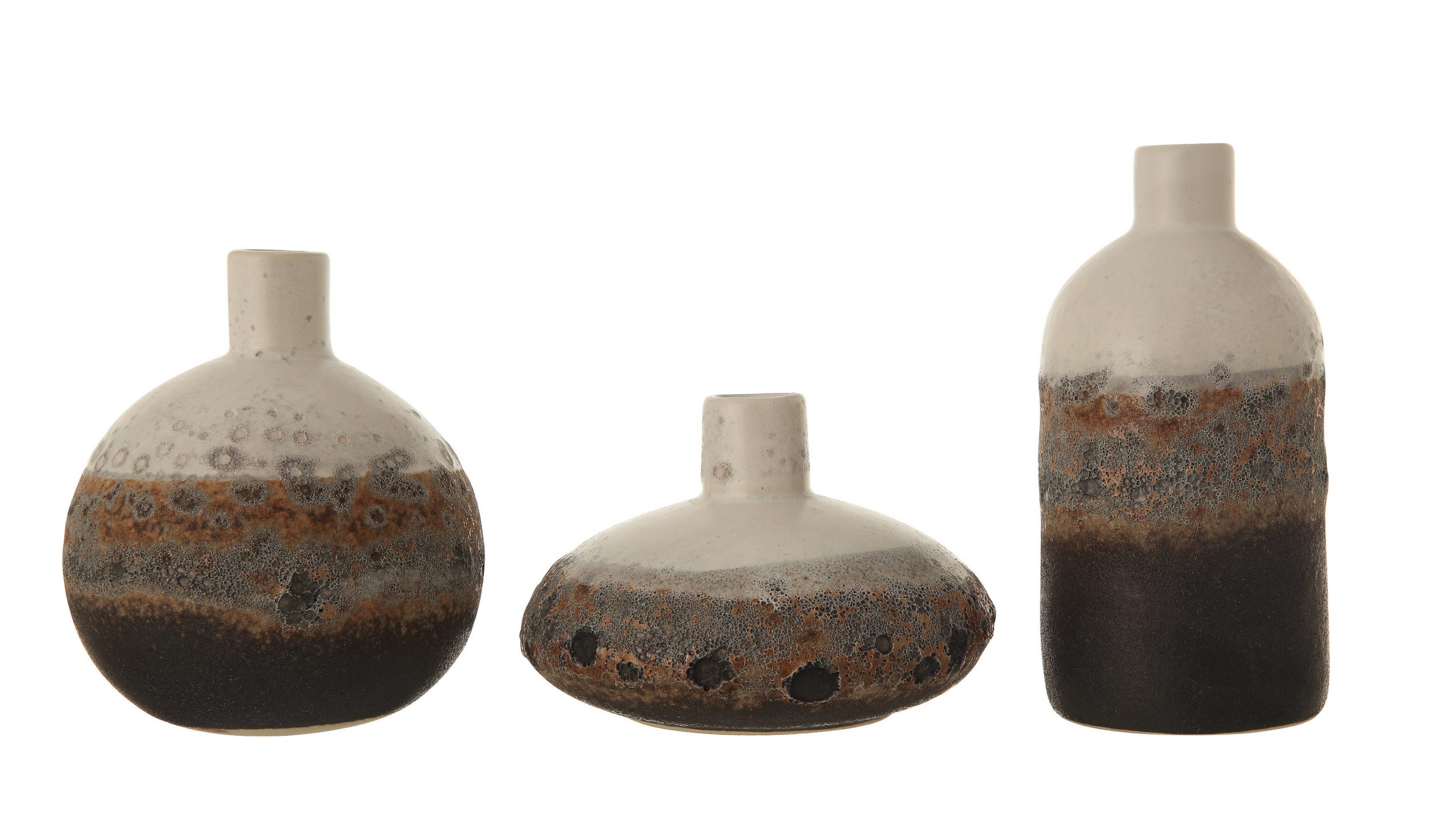 Hallie Textured Stoneware 3 Piece Table Vase Set throughout size 3500 X 2011