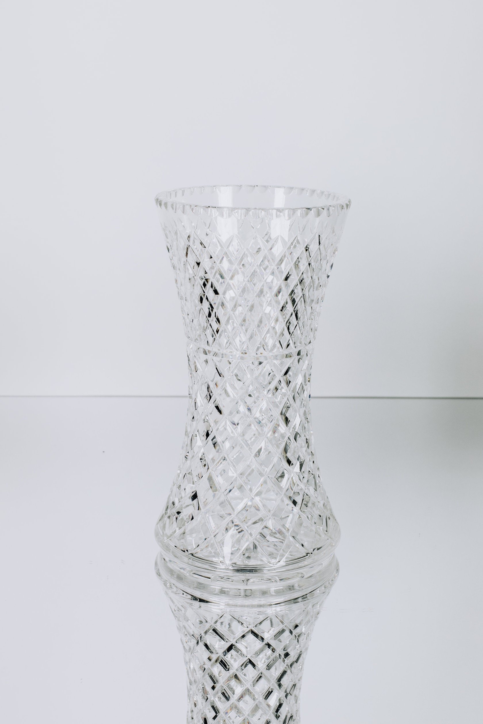 High Quality Tall Vintage Cut Crystal Vase A Table For Louis with regard to size 1680 X 2520