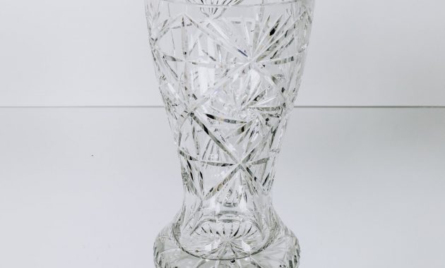 High Quality Tall Vintage Cut Crystal Vase B Table For Louis intended for measurements 1680 X 2520