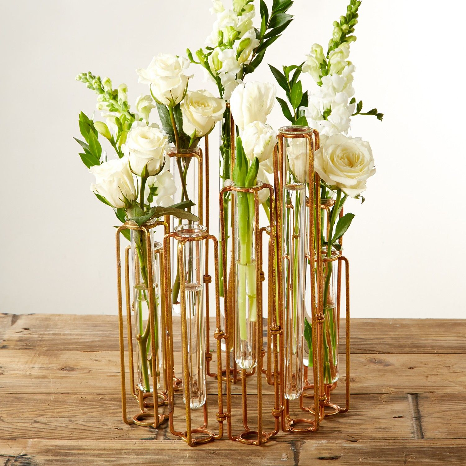 Hinged Flower Vases Gold Bronze Brass Gold Tabletop in dimensions 1500 X 1500