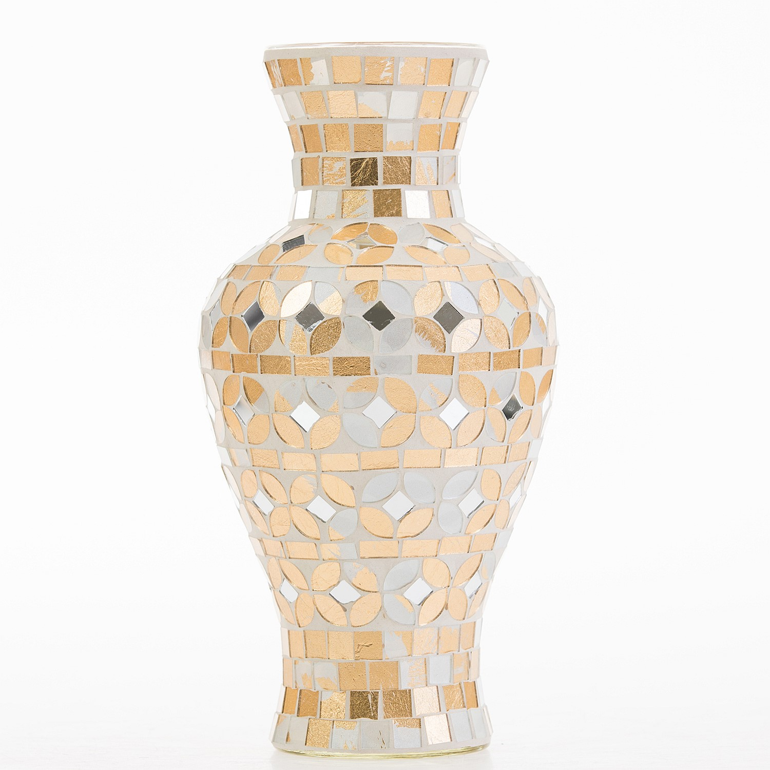 Home Decor Flourish Tall Gold Mosaic Vase for measurements 1500 X 1500