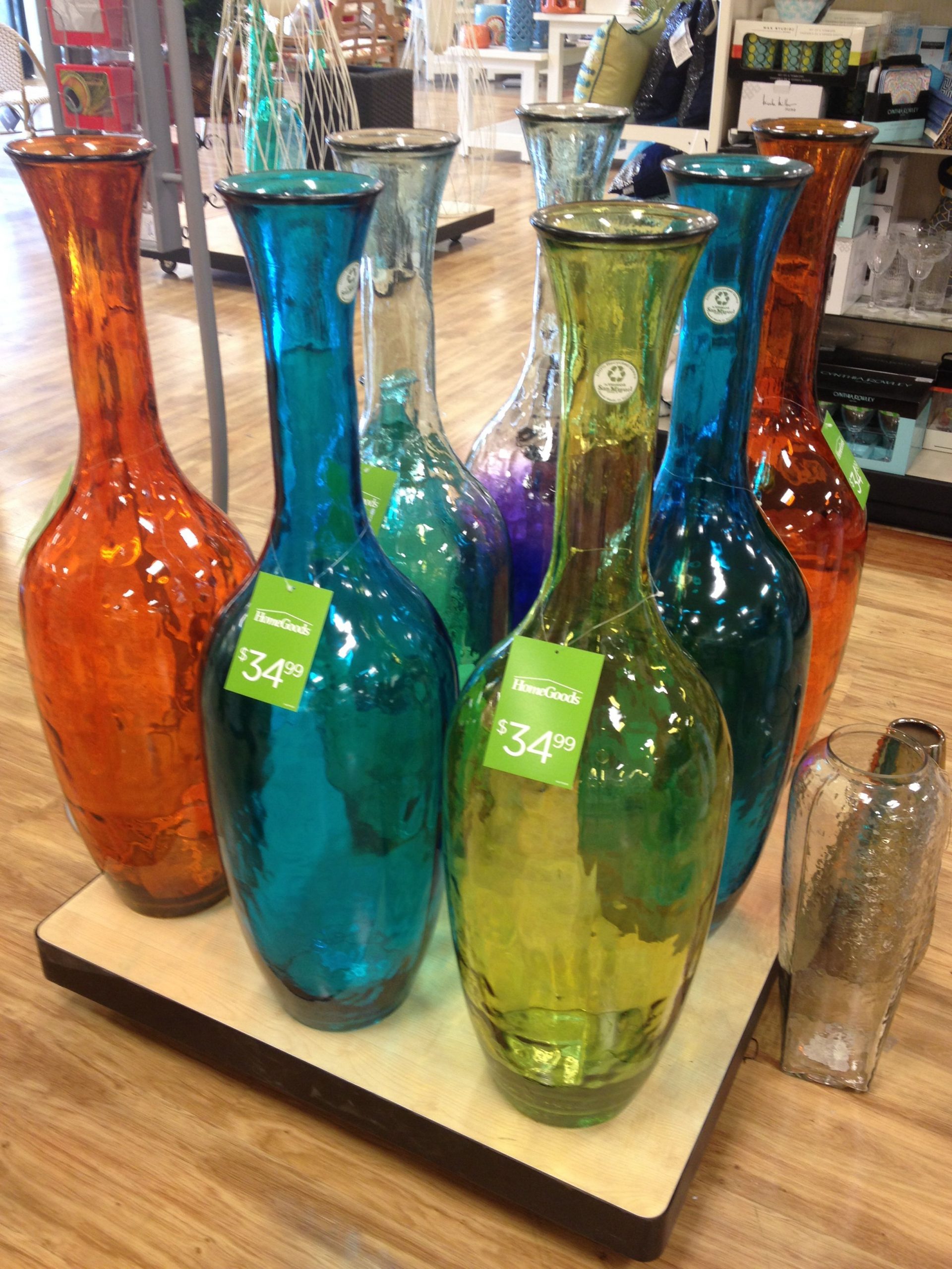 Huge Colorful Glass Floor Vases At Home Goods Glass Floor for measurements 2448 X 3264