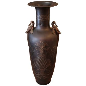 Italian Tall Floor Vase With Bronze Handles At 1stdibs in size 1500 X 1500