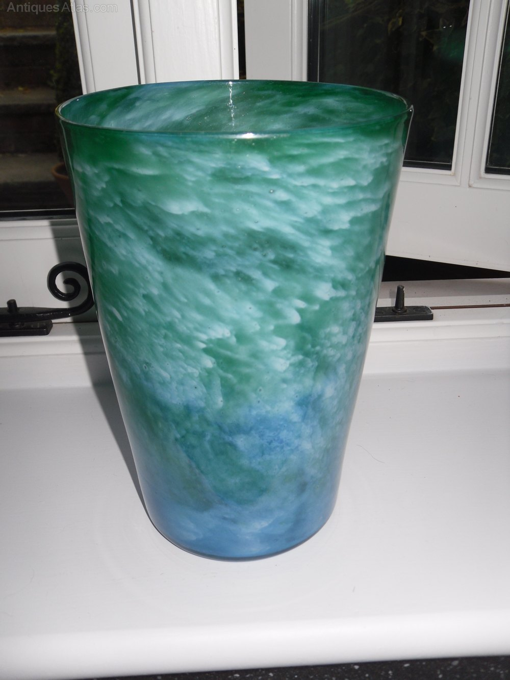 James Powell Sons Whitefriars Cloudy Glass Vase throughout proportions 1000 X 1333