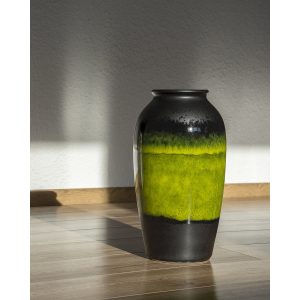 Jasba Black Geen Floor Vase Fat Lava West Germany 60s 70s with regard to dimensions 1200 X 1200