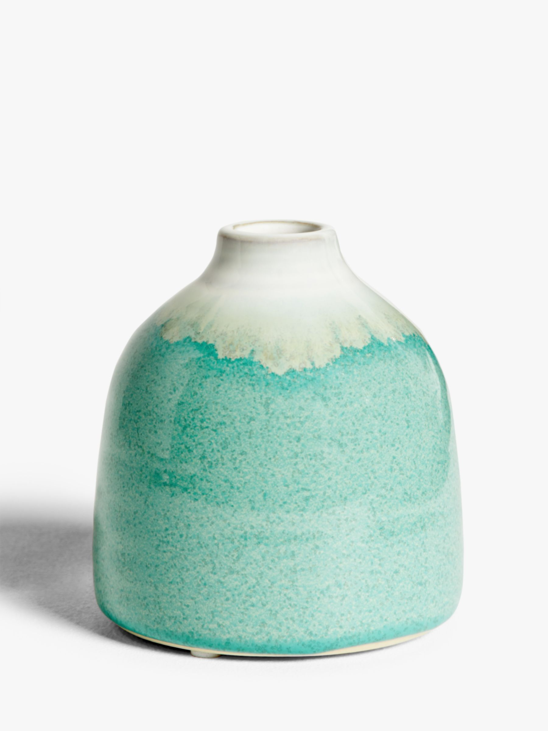 John Lewis Partners Reactive Glaze Bud Vase Aqua H10cm intended for proportions 1800 X 2400