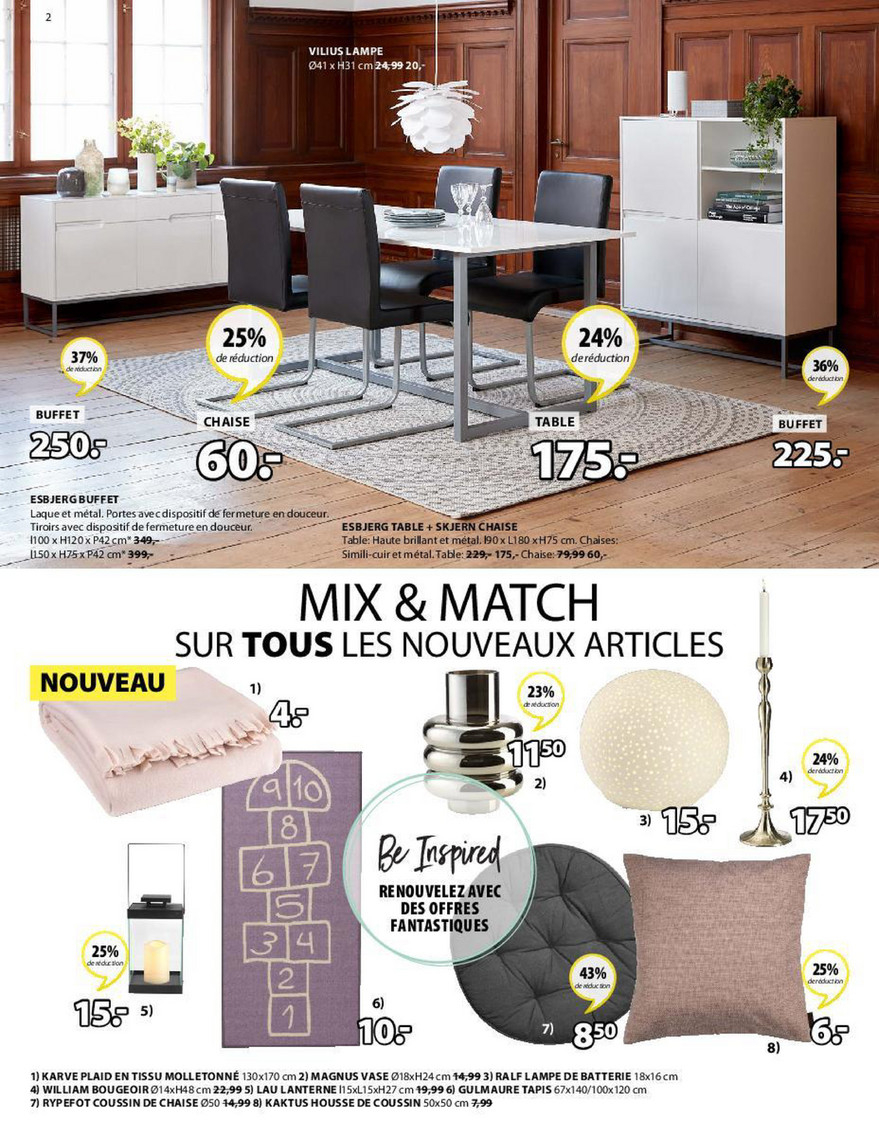 Jysk Fr Promotions De La Semaine 13 Page 3 with regard to proportions 879 X 1137