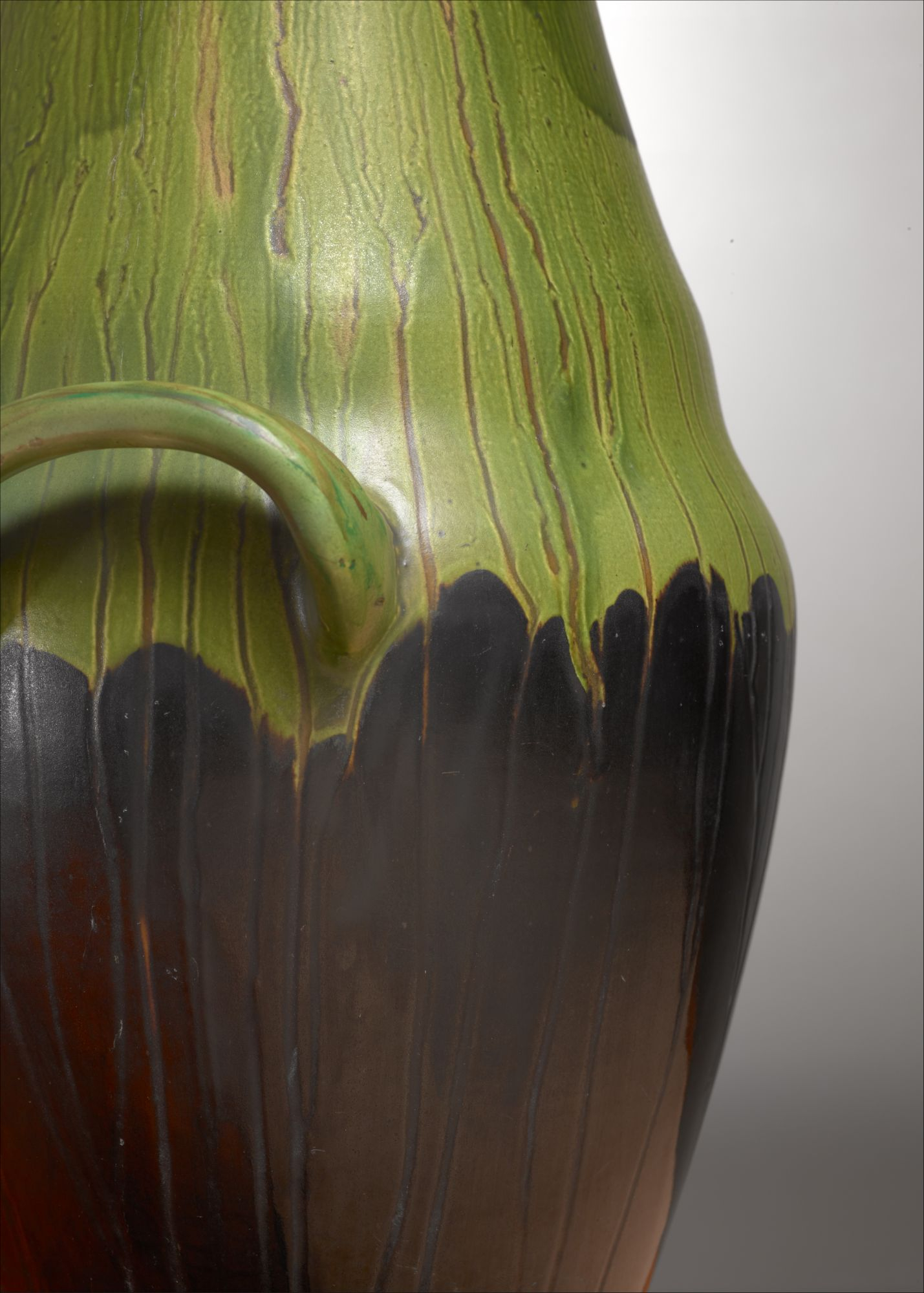 Large Black And Green Ceramic Kahler Floor Vase Denmark 1910 within sizing 1429 X 2000