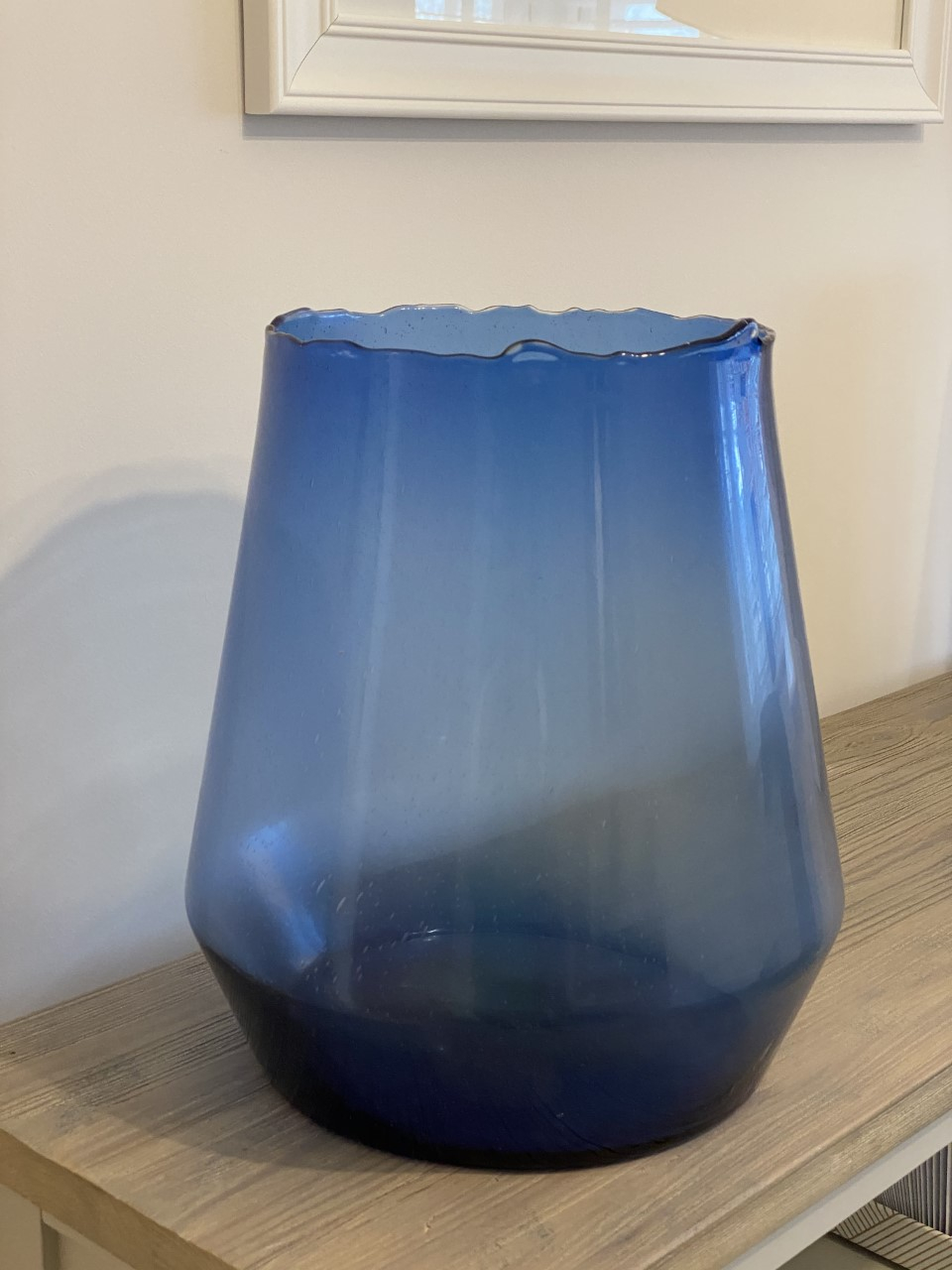 Large Blue Glass Vase inside sizing 960 X 1280
