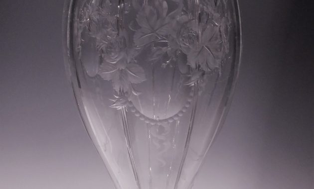 Large Impressive Floral Intaglio Cut Glass Vase 677505 in measurements 2500 X 3333