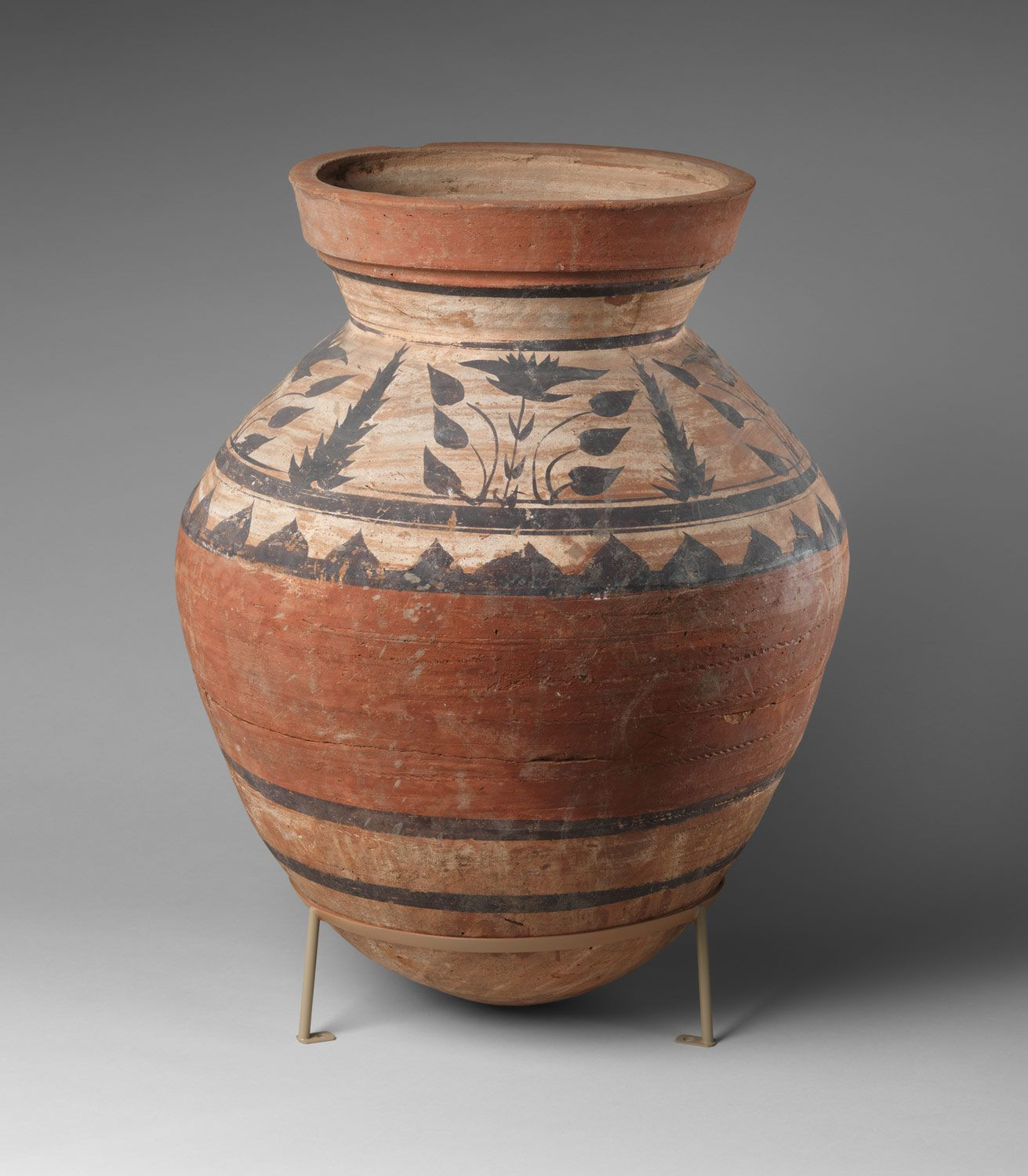 Large Storage Jar With Floral Decoration In 2020 Ancient pertaining to dimensions 1311 X 1500