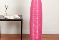 Leewadee Tall Big Floor Standing Vase For Home Decor 75 Cm Mango Wood Pink with regard to dimensions 1400 X 1400