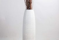 Leewadee Tall Floor Vase 30 Inches Wood White Tall Floor regarding proportions 800 X 1200