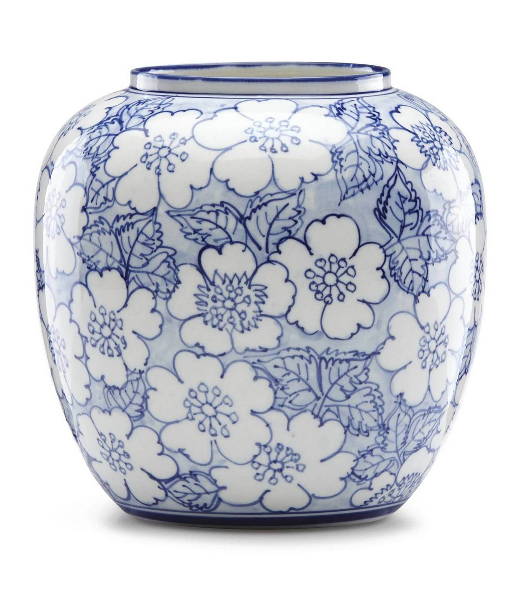 Lenox Painted Indigo Floral 65 Round Vase Round Vase throughout dimensions 1760 X 2040