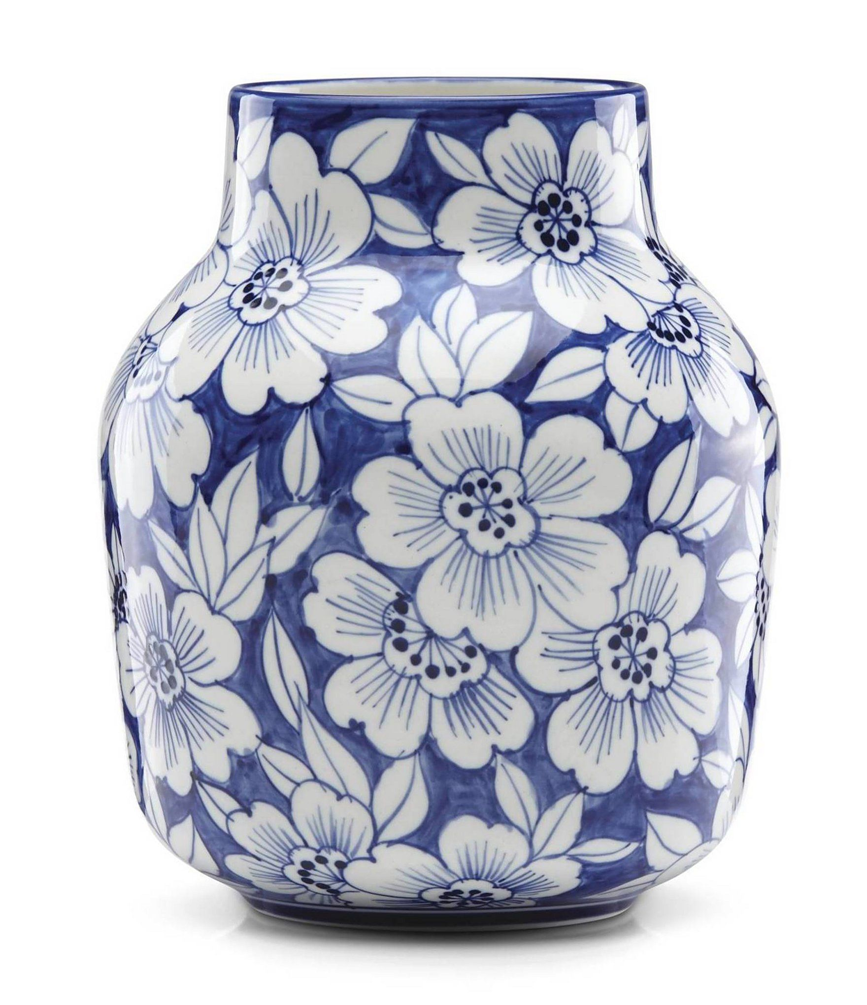 Lenox Painted Indigo Floral Tapered 7 Vase Vase Porcelain intended for proportions 1760 X 2040