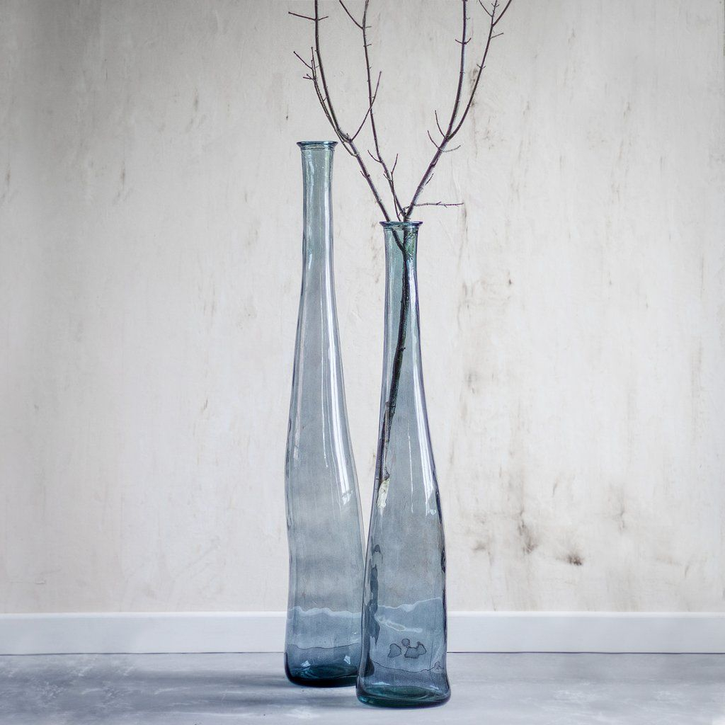 Loki Tall Wonky Glass Vase Large Glass Vase Vase Glass with proportions 1024 X 1024