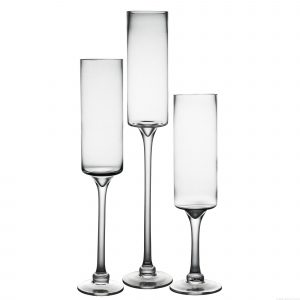 Long Stem Glass Candle Holder Set Of 3 H 162024 Open 35 intended for measurements 2000 X 2000