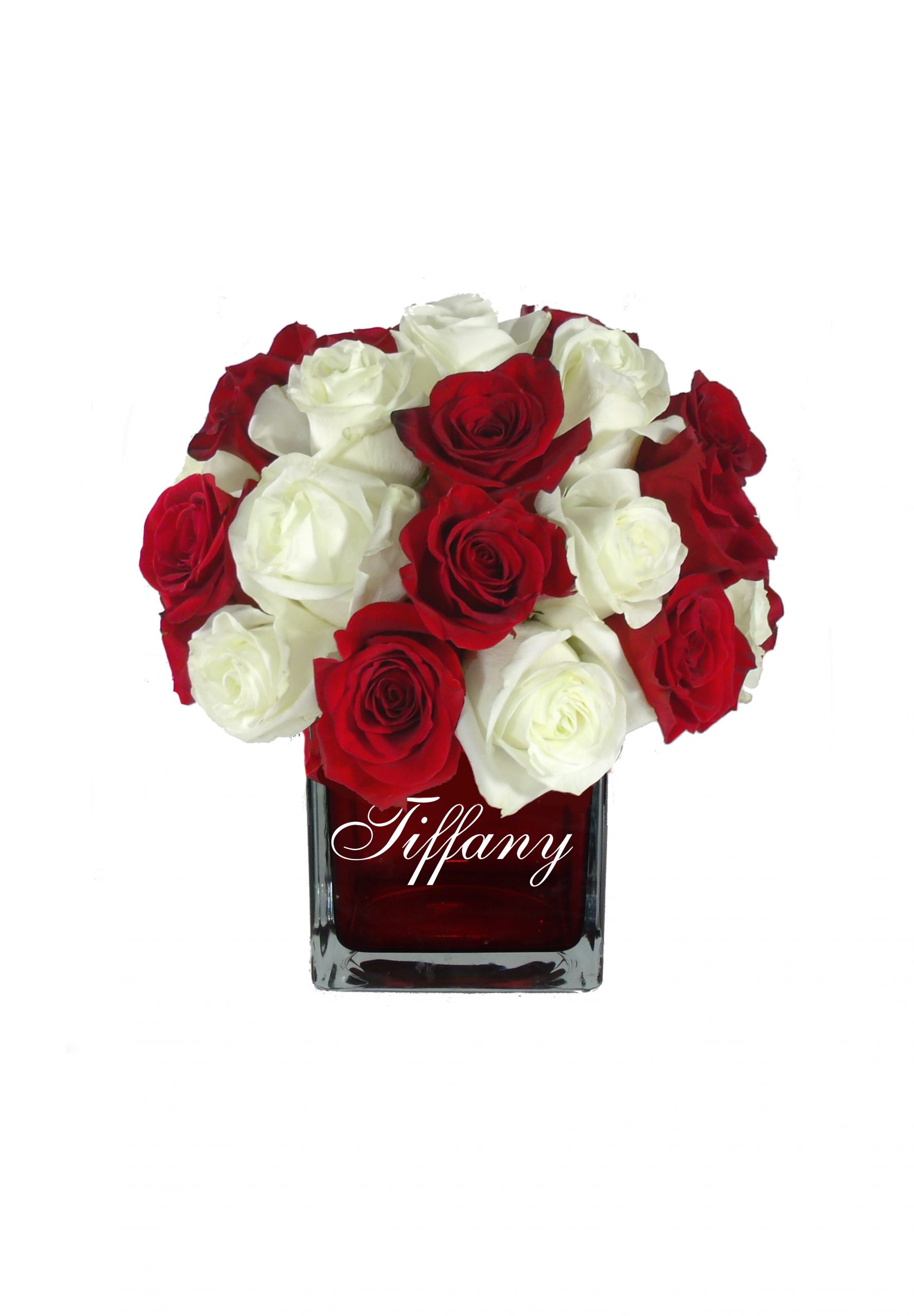 Love Cubered Vase Wred White Roses in proportions 4000 X 5759