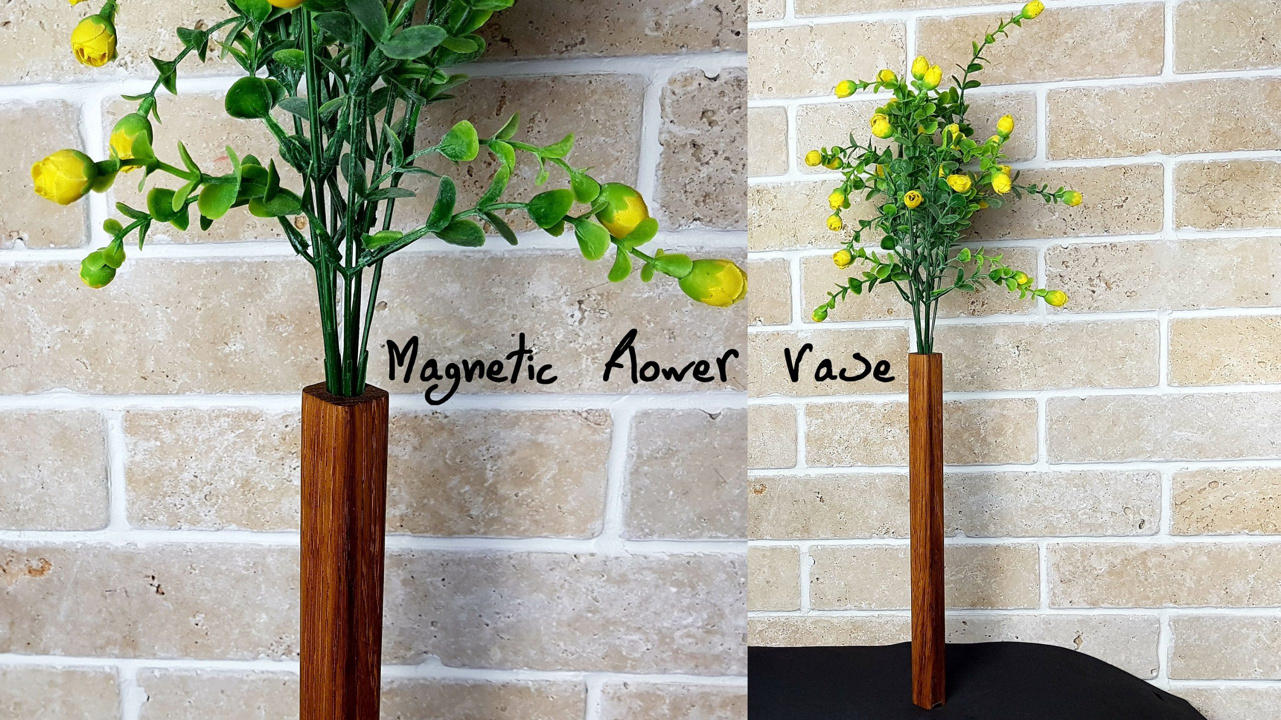 Magnetic Vase Bud Vase Kitchen Decor Home Decor Office Decor Wood Vase Wooden Flower Vase Home Gifts Modern Vases Vase Gift for dimensions 3000 X 1688