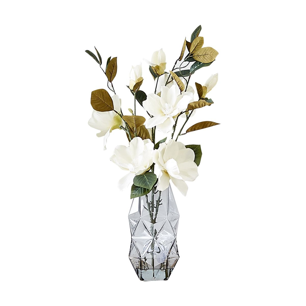 Magnolia In Glass Vase Kmart Glass Vase Vase Glass for measurements 1200 X 1200