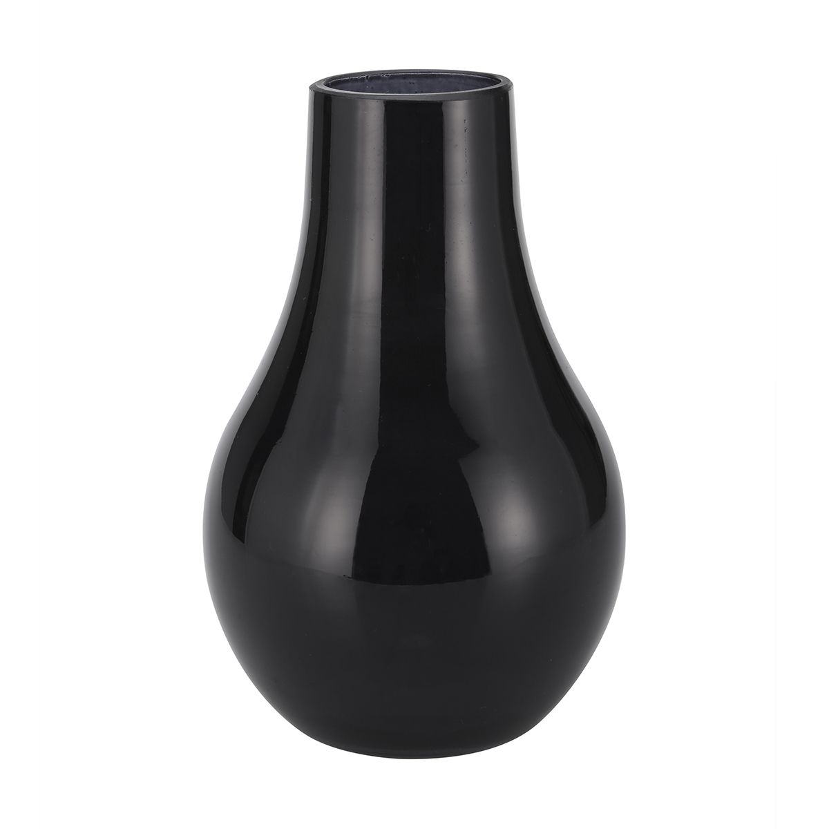 Matte Black Glass Vase Black Glass Glass Vase Black Vase pertaining to proportions 1200 X 1200