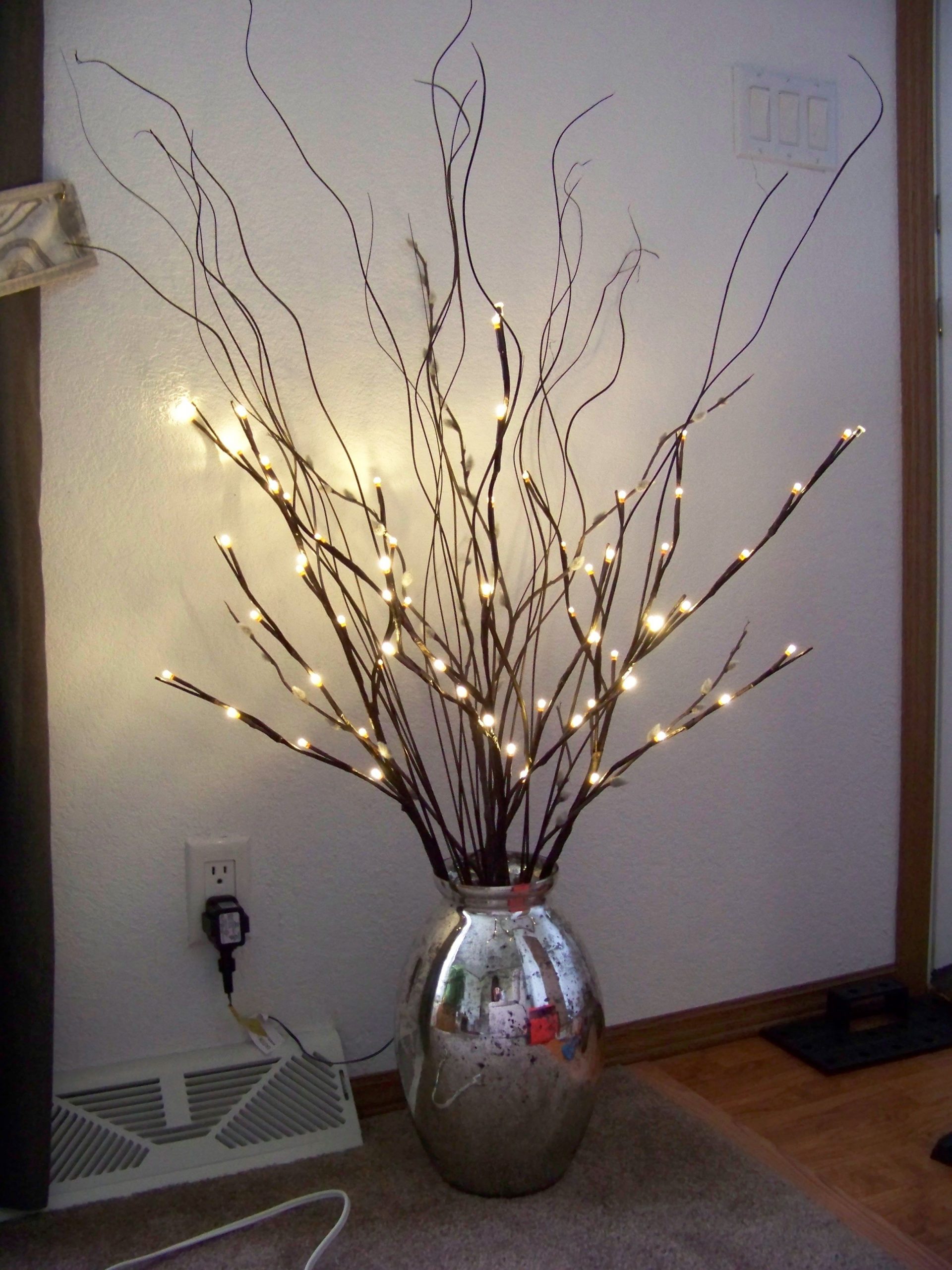 Mercury Vase Lighted Twigs Misc Twigs Branch Decor Twig for measurements 2448 X 3264