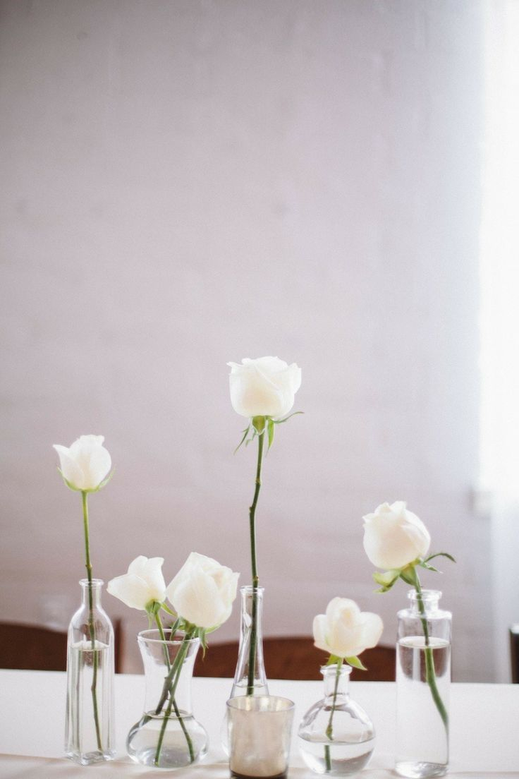 Minimal White Flowers For Wedding Bud Vases For Wedding regarding dimensions 736 X 1104