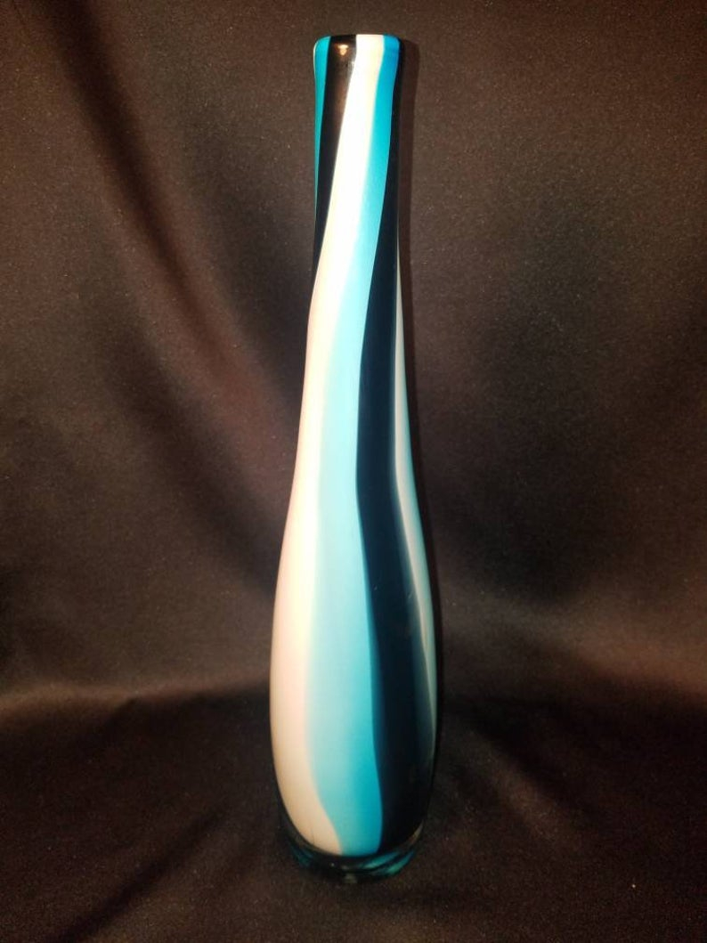 Navy White And Sky Blue Striped Vase with regard to dimensions 794 X 1059