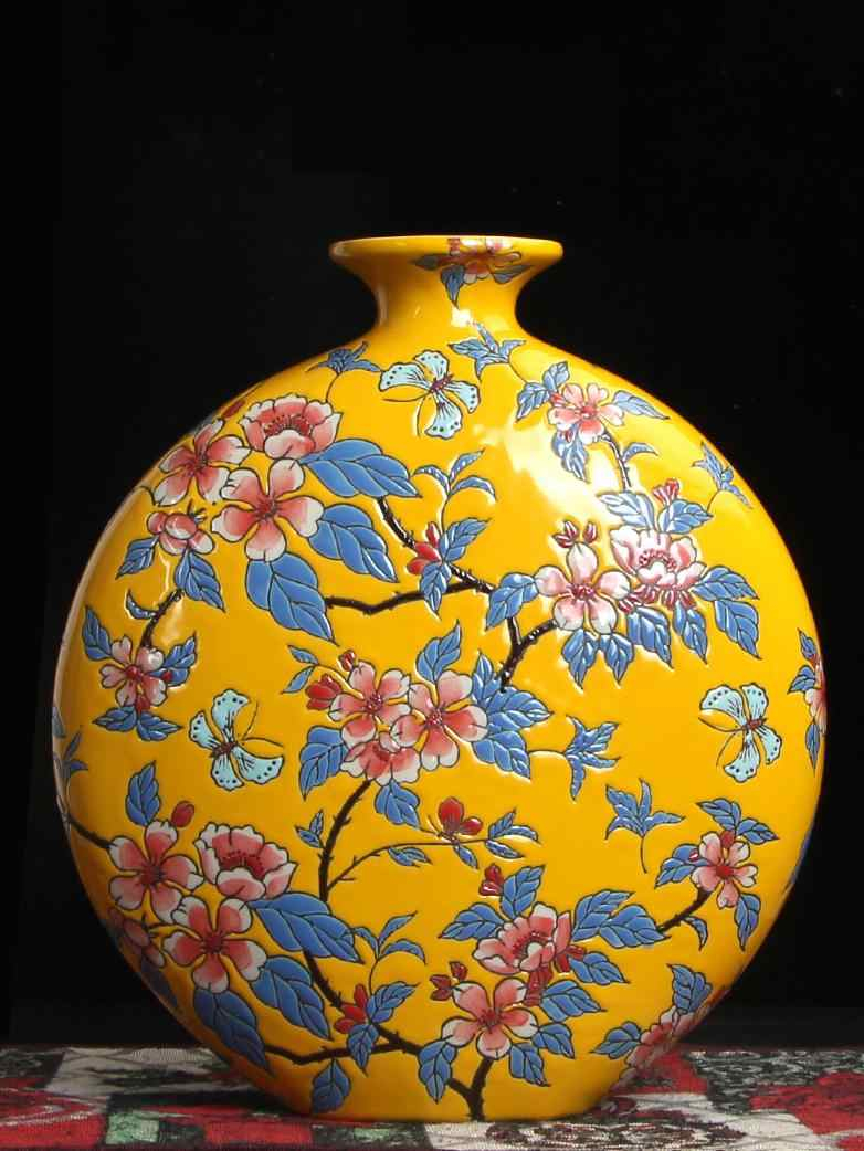 New Chinese Classical Modern Hand Painted Ceramic Vase regarding proportions 782 X 1042