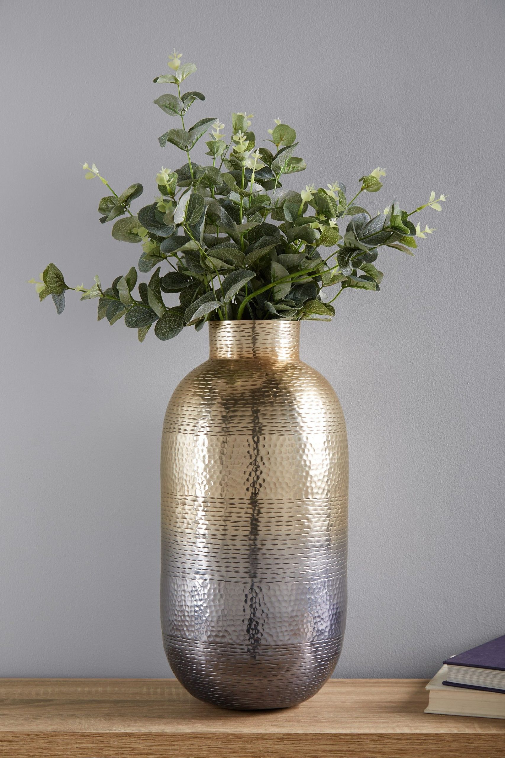 Next Large Hammered Metal Vase Bronze Metal Vase Glass with sizing 1800 X 2700