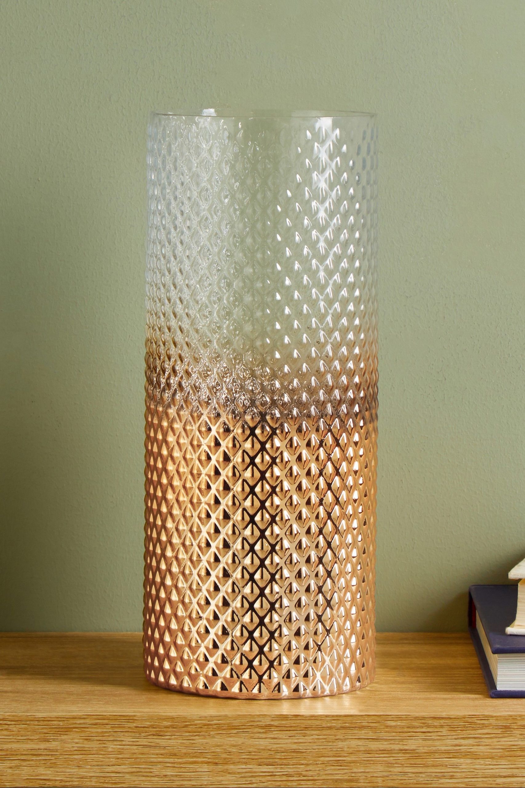 Next Pressed Ombre Vase Gold Vase Chrome Glass Vase throughout dimensions 1800 X 2700