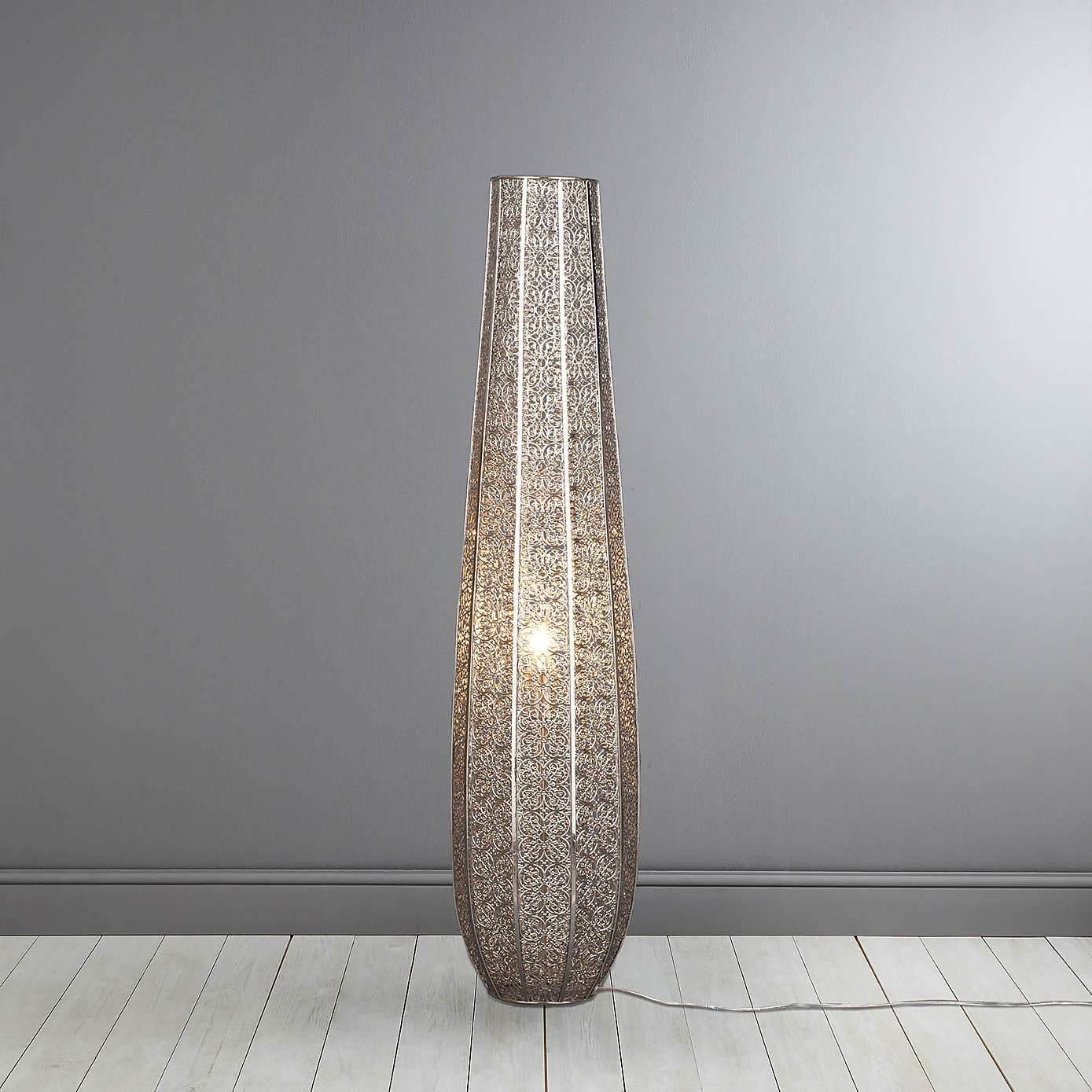 Nickel Lacework Floor Lamp Dunelm Floor Lamp Beautiful with regard to sizing 1389 X 1389
