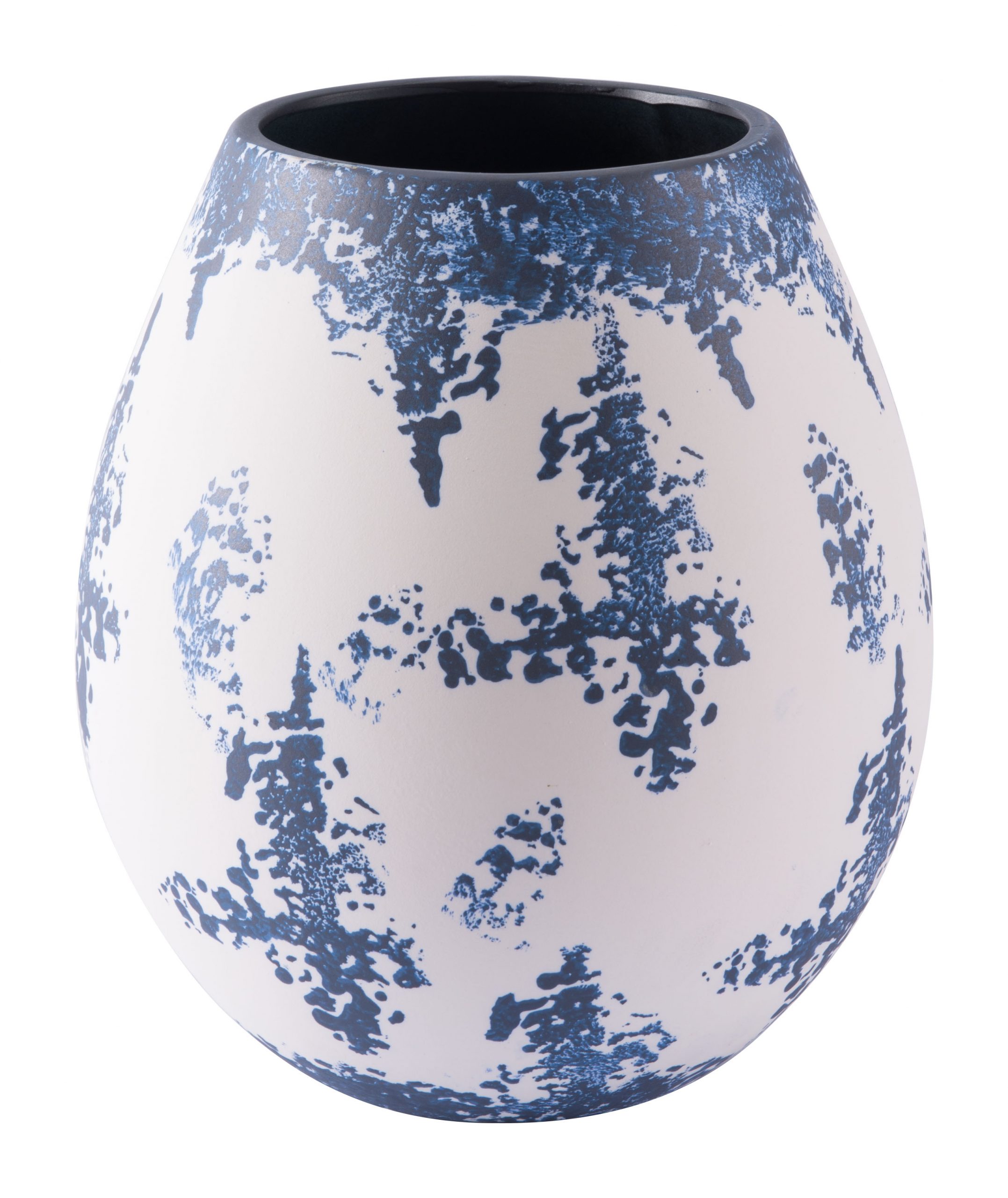 Nube Medium Abstract Watercolor Vase Bluewhite White throughout dimensions 2695 X 3202