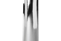 Offex Modern Crafted Cast Aluminum Floor Vase Silver throughout measurements 1000 X 1000