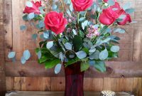 One Dozen Red Roses In Red Vase In Las Vegas Nv Windmill Floral Expressions in size 1607 X 1913