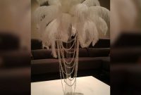 Ostrich Feather Centerpiece With Acrylic And Pearl Garlands for dimensions 1500 X 1500