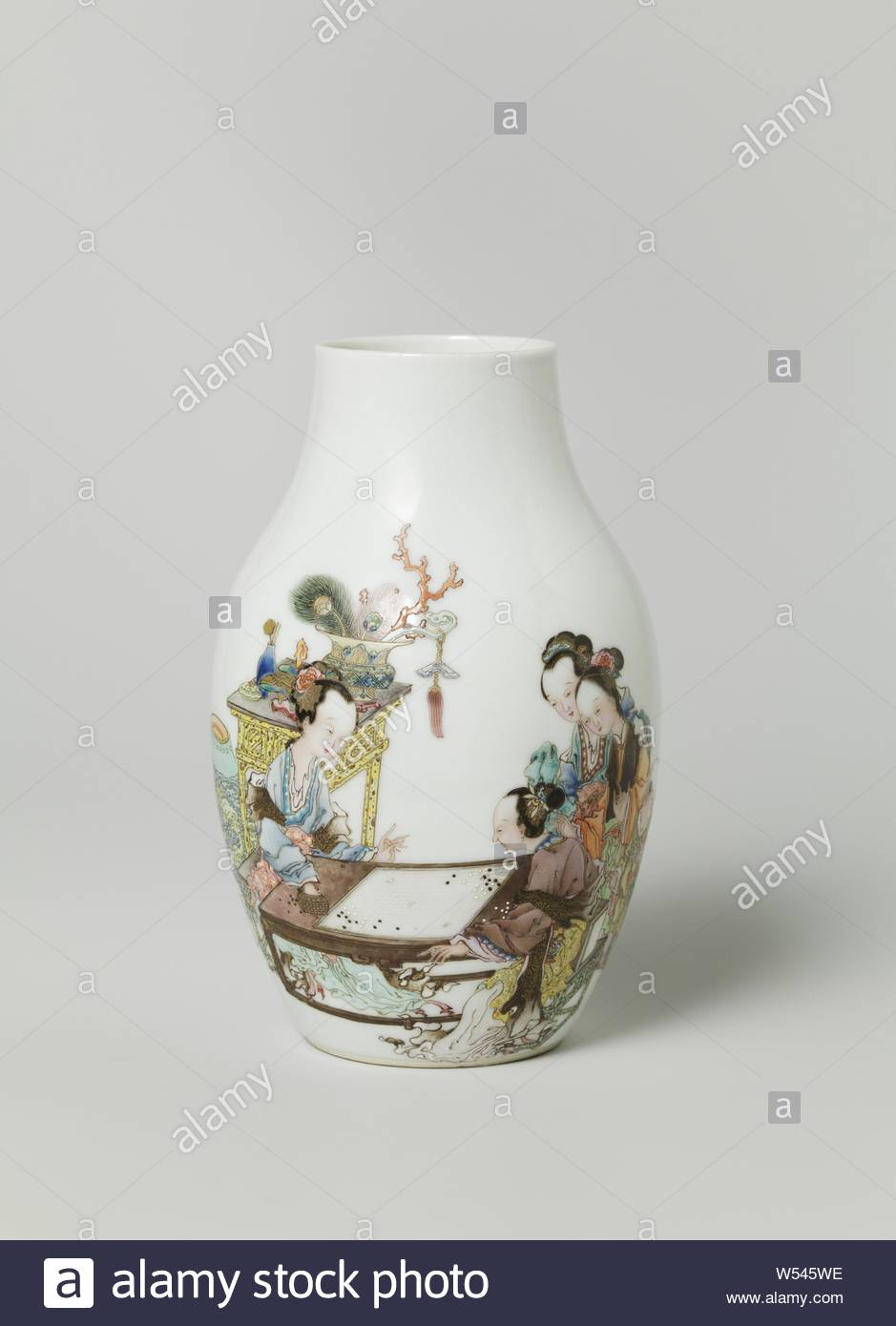 Ovoid Vase With Four Ladies And Two Children At A Table And intended for size 939 X 1390