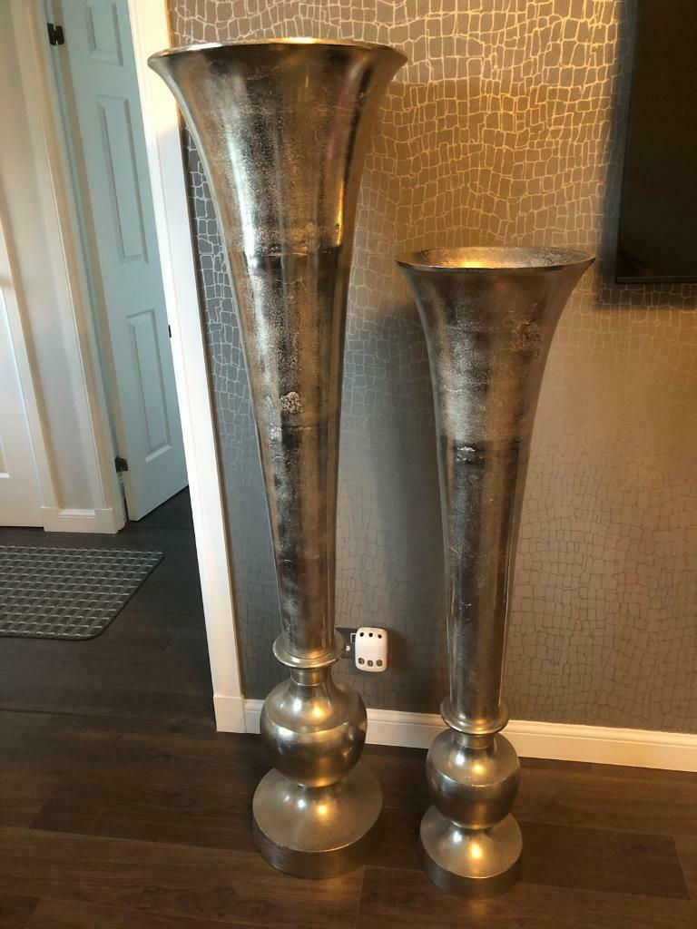 Pair Silver Floor Vases In Westhill Aberdeenshire Gumtree throughout dimensions 768 X 1024